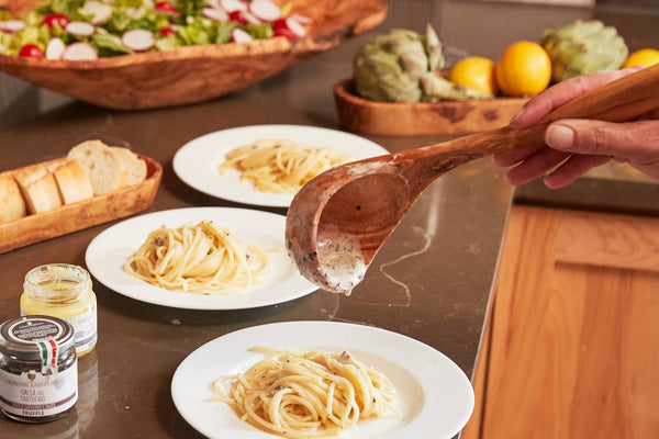 Italian Olivewood Soup and Pasta Ladle