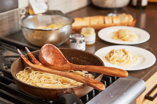 Italian Olivewood Soup and Pasta Ladle