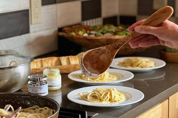 Italian Olivewood Soup and Pasta Ladle