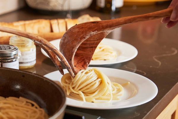 Italian Olivewood Soup and Pasta Ladle