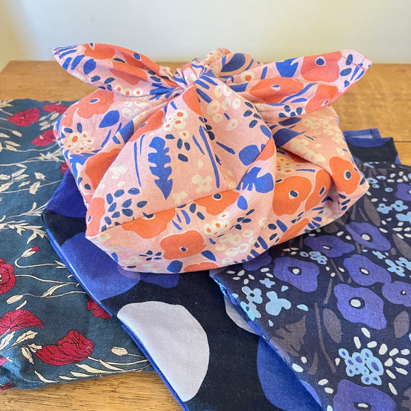 Origami Bento Bag | Pink & Blue Shades