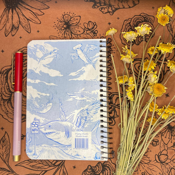 Flying Sharks | Pocket Coil Decomposition Book
