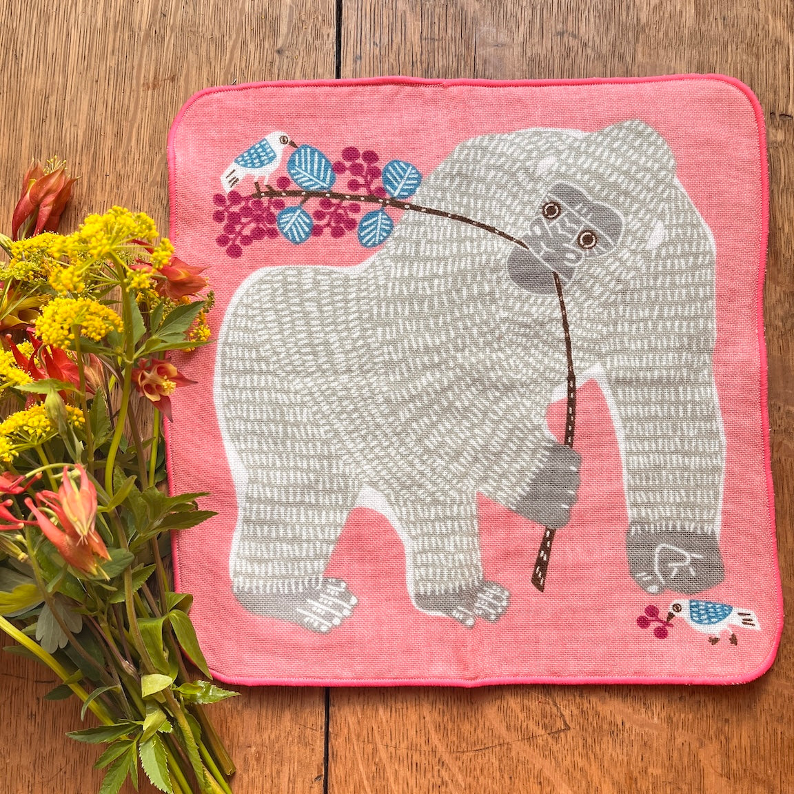 Gorilla Pink Fuwa-Fuwa Towel by Kata Kata – Pink Moon Goods