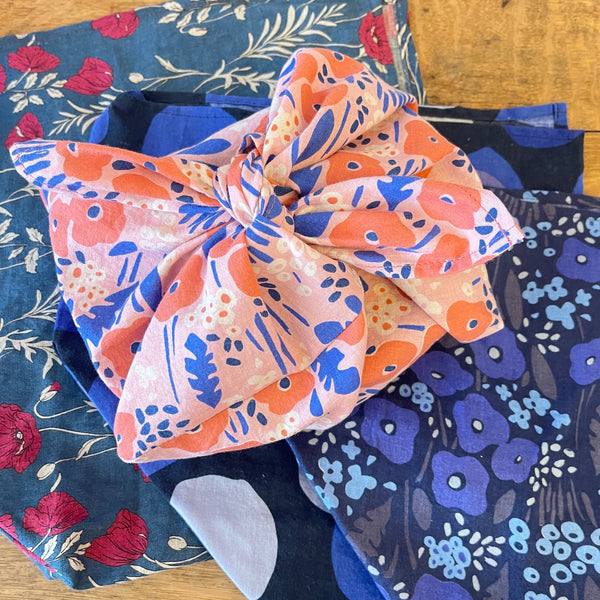 Origami Bento Bag | Pink & Blue Shades