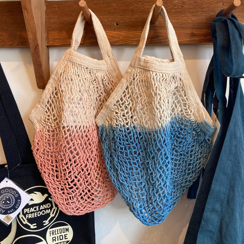 Net Tote | Naturally Dyed Short Handle