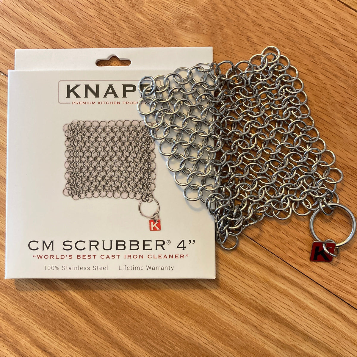 Chainmail Kitchen Cast Iron Pan Scrubber 8 X 8 - China Chain Mail Cleaner,  Stainless Steel Scrubber