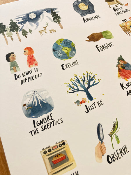 ABC's of Life | Archival Art Print