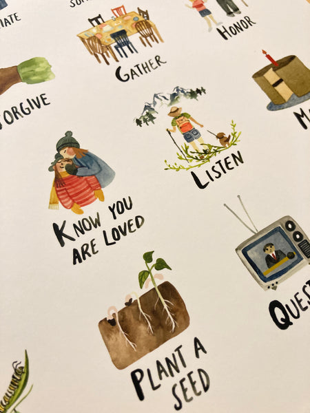 ABC's of Life | Archival Art Print