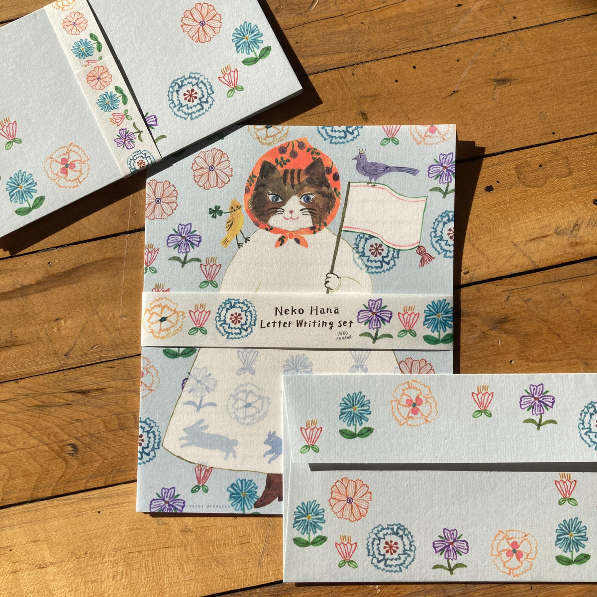 Aiko Fukawa Letter Writing Set - Neko Hana – Pink Moon Goods