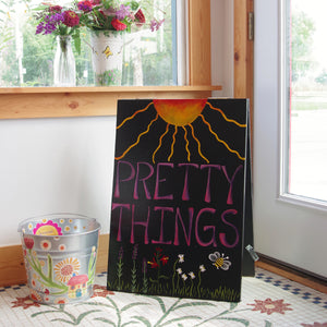 Pretty Sign with tiled floor 