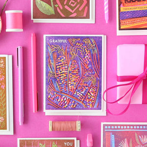 Grateful | Single Letterpress Card