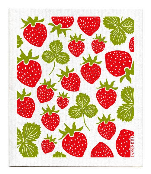 Strawberries Swedish Dishcloth
