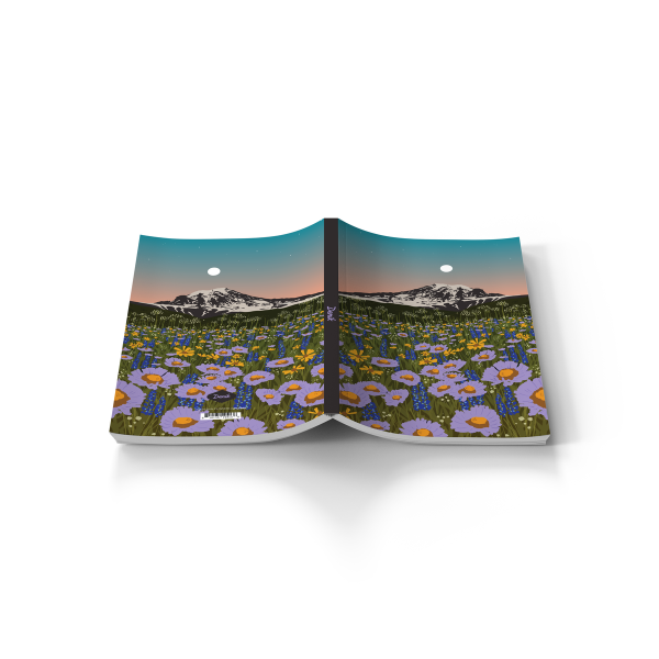 Mountain Flowers Classic Layflat Notebook Journal