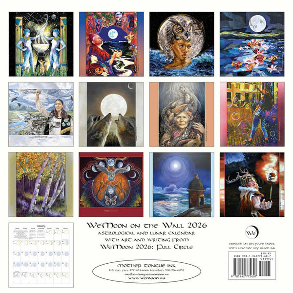 We'Moon on the Wall 2026 | Astrological Moon Phase Calendar