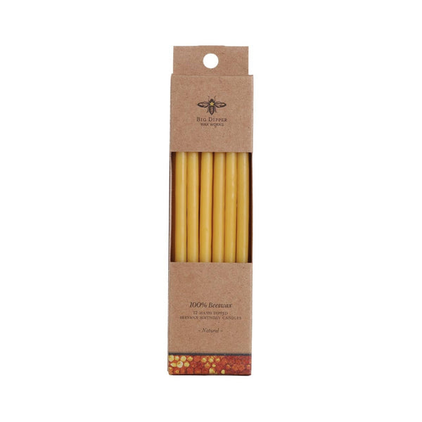 Tall Birthday Candles - Natural