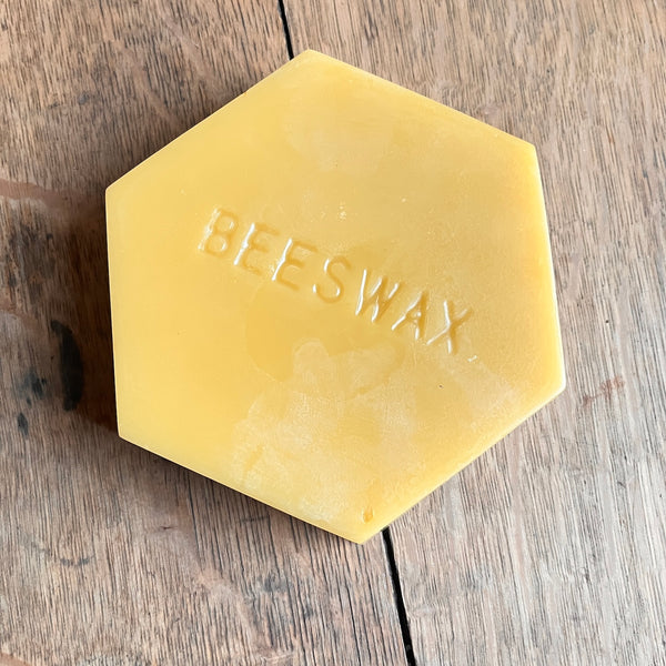 16 ounce Hex Beeswax Block