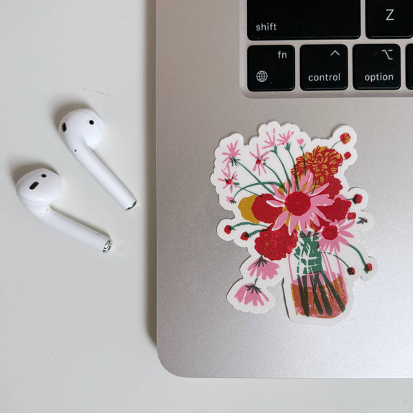 Glass Jar Bouquet | Sticker