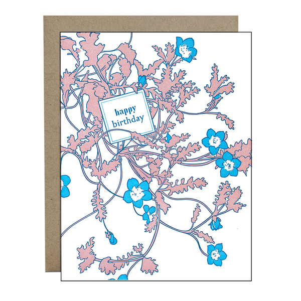 Blue Eyes Birthday Card