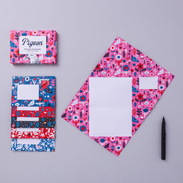 Fiesta Pigeons Folding Letter Pack