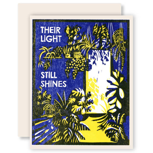 Their Light Still Shines | Single Letterpress Card