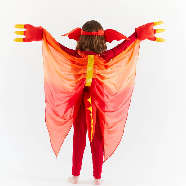 Red Dinosaur Silk Play Wings