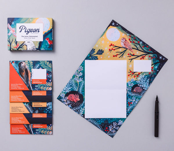 Harvest Moon Pigeons Folding Letter Pack