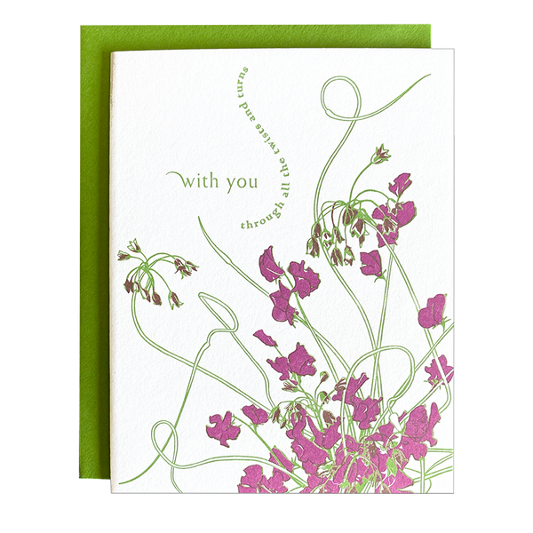 Twist Bouquet With You Card