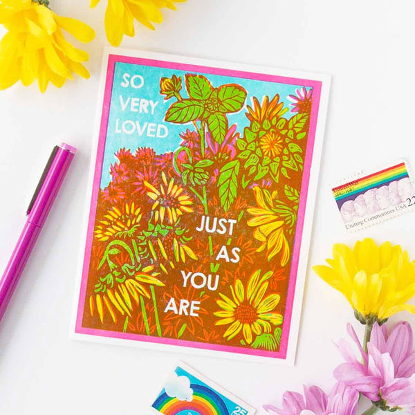 So Very Loved (Just As You Are) | Single Letterpress Card
