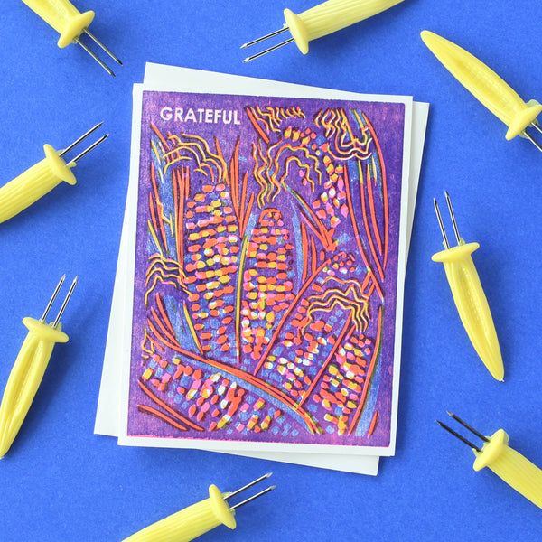 Grateful | Single Letterpress Card