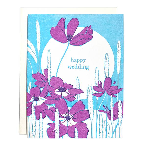 Anemone Wedding Card