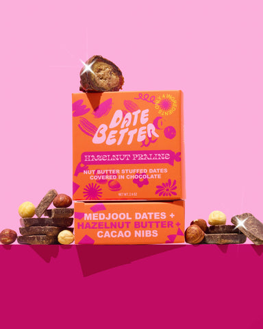 Hazelnut Praline | Chocolate Covered Dates