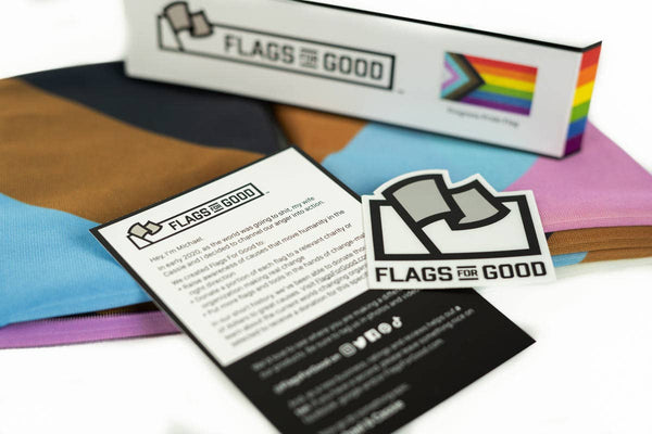 Progress LGBTQ+ Pride Flag | 2ft x3ft Single-Sided with Grommets