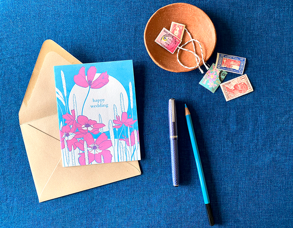 Anemone Wedding Card