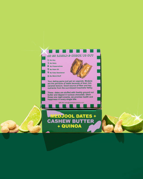 Cashew Lime Crisp | Chocolate Covered Dates