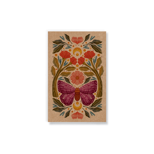 Purple Wings Classic Layflat Journal Notebook