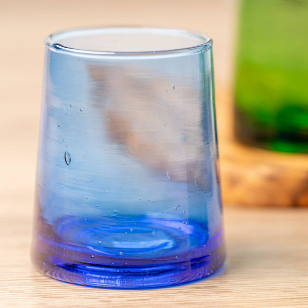 Moroccan Cone Glassware | Medium in Blue