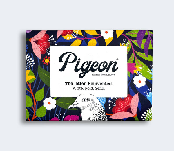Floral Fantasia Pigeons Folding Letter Pack