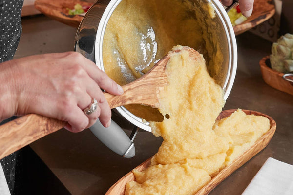 Italian Olivewood Polenta Spoon