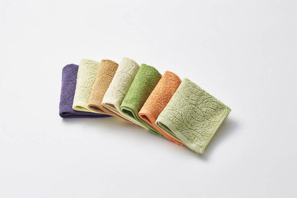 SHIZUKU Vegetable Dyed Towel Handkerchief – Carrot Orange
