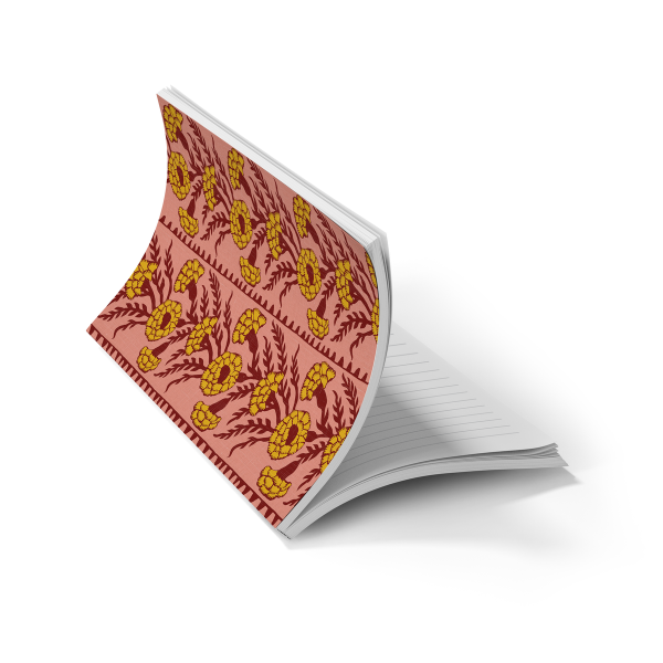 Pompom Carnation Classic Layflat Notebook Journal
