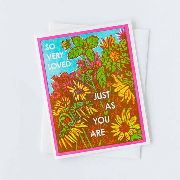 So Very Loved (Just As You Are) | Single Letterpress Card