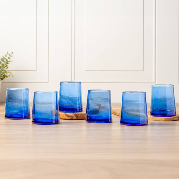 Moroccan Cone Glassware | Medium in Blue