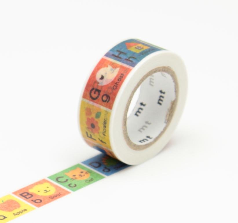 Alphabet A-M | MT Washi Tape for Kids