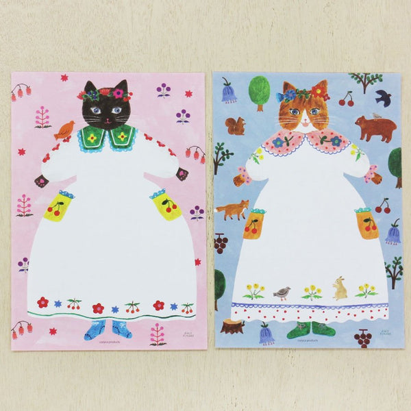 Aiko Fukawa | Cat and Onepiece Letter Pad