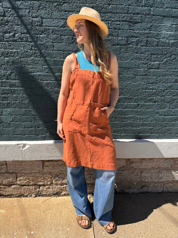 Linen Pinafore Apron