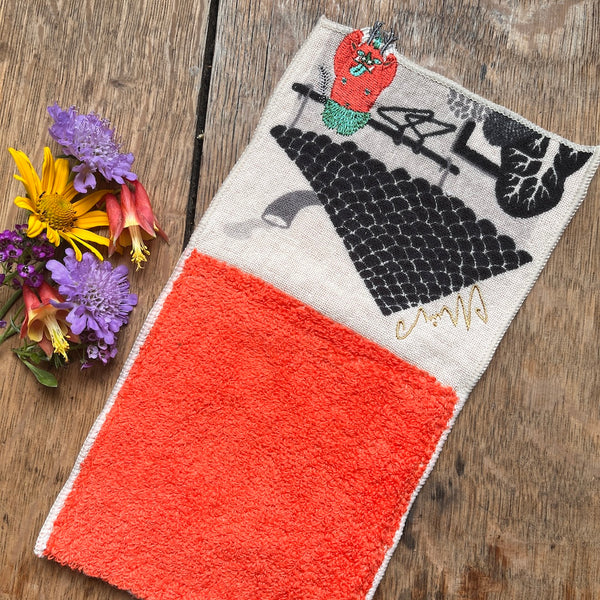 Pouch Handkerchief - Amanojaku Red