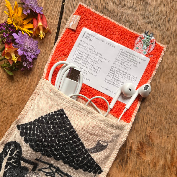 Pouch Handkerchief - Amanojaku Red