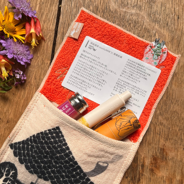 Pouch Handkerchief - Amanojaku Red