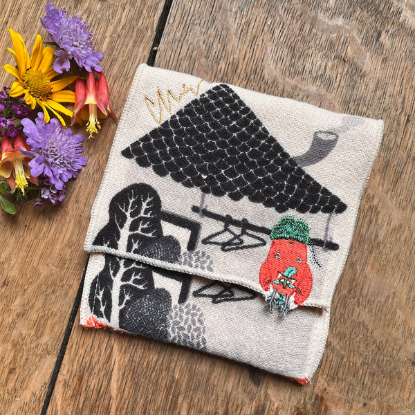 Pouch Handkerchief - Amanojaku Red