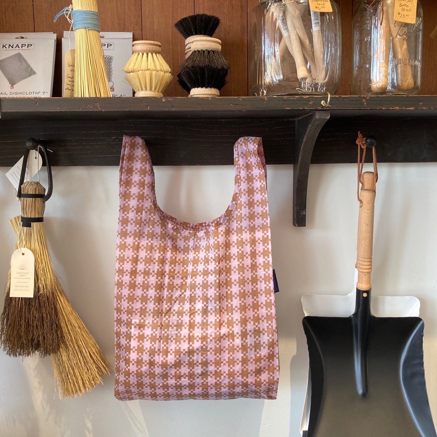 Rose Pixel Gingham | Baby Baggu